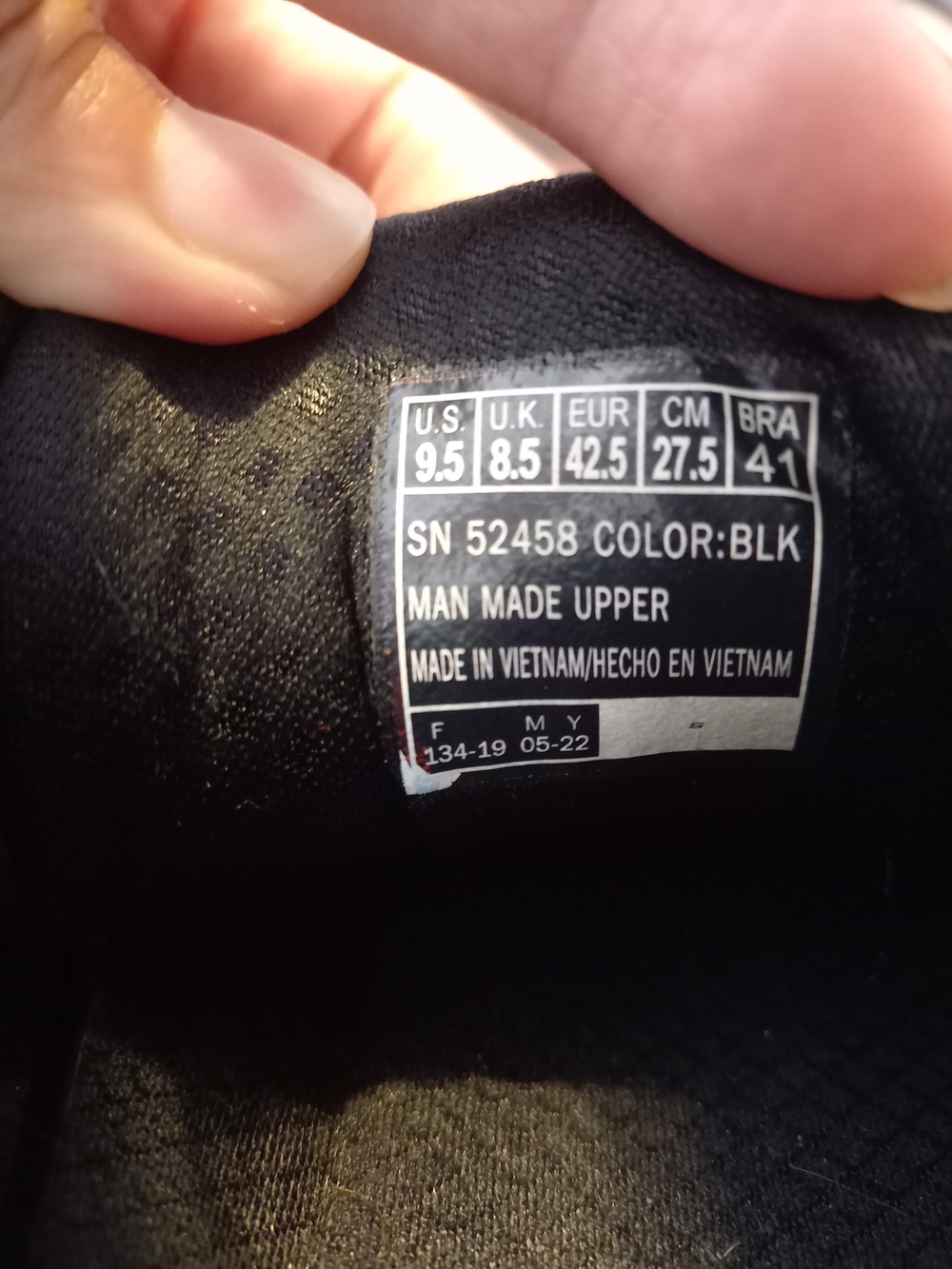 Skechers Men’s Black Casual Lace-Up Sneakers - Picture 5 of 8
